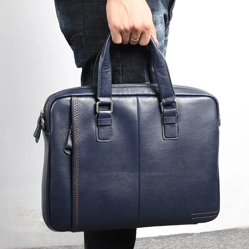 Genuine Leather Men's Briefcase
