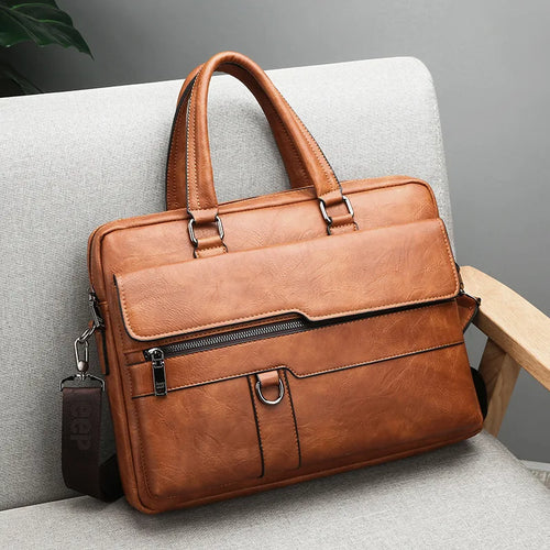 Men's Antique Leather Briefcase