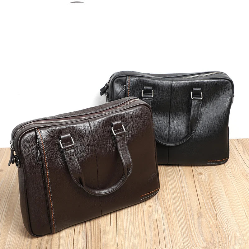 Genuine Leather Men's Briefcase