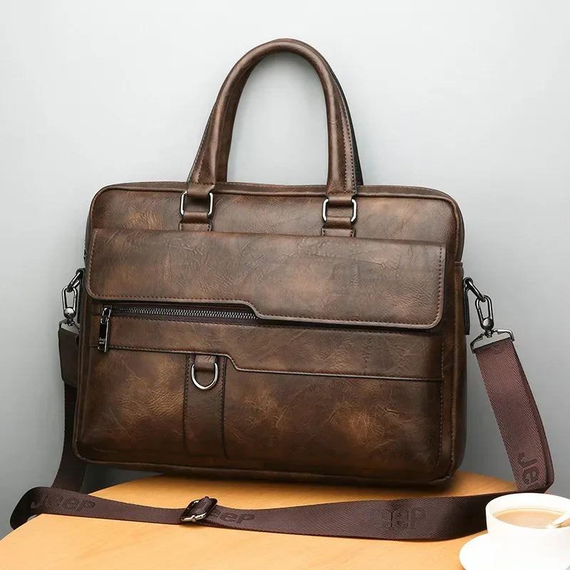 Men's Antique Leather Briefcase