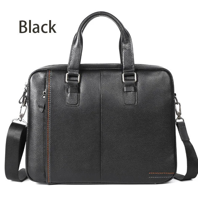 Genuine Leather Men's Briefcase