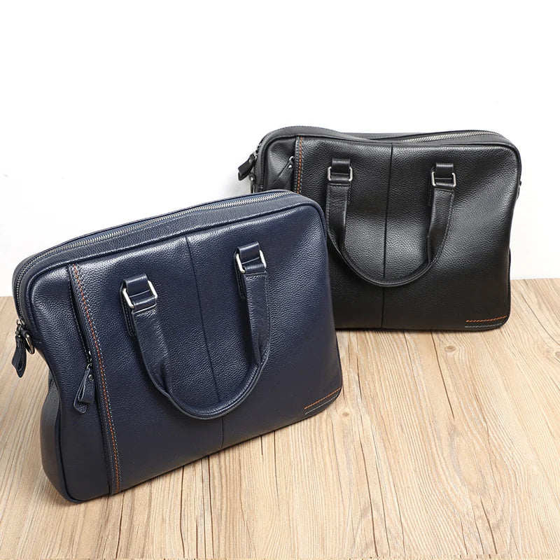 Genuine Leather Men's Briefcase